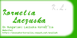 kornelia laczuska business card